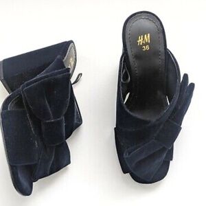 H&M navy mules